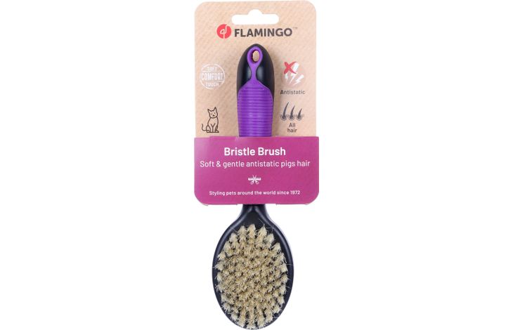 FLAMINGO BRISTLE BRUSH + HANDLE PREMIUM PIG'S HAIR