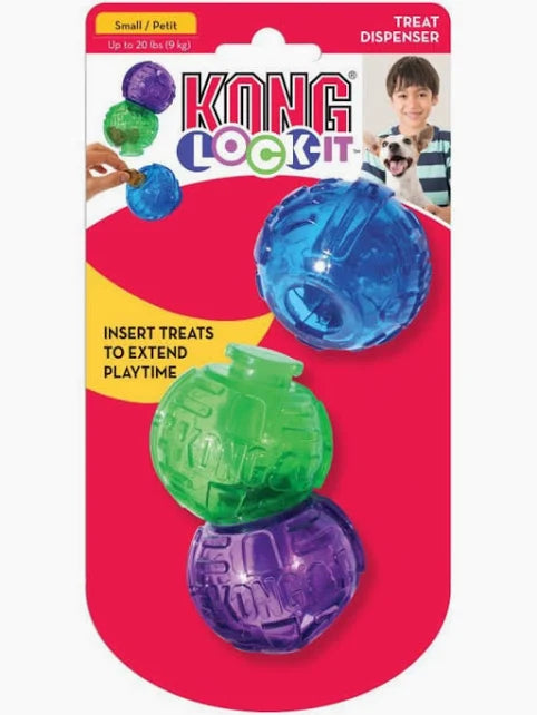 KONG LOCK-IT 3-PK SMALL