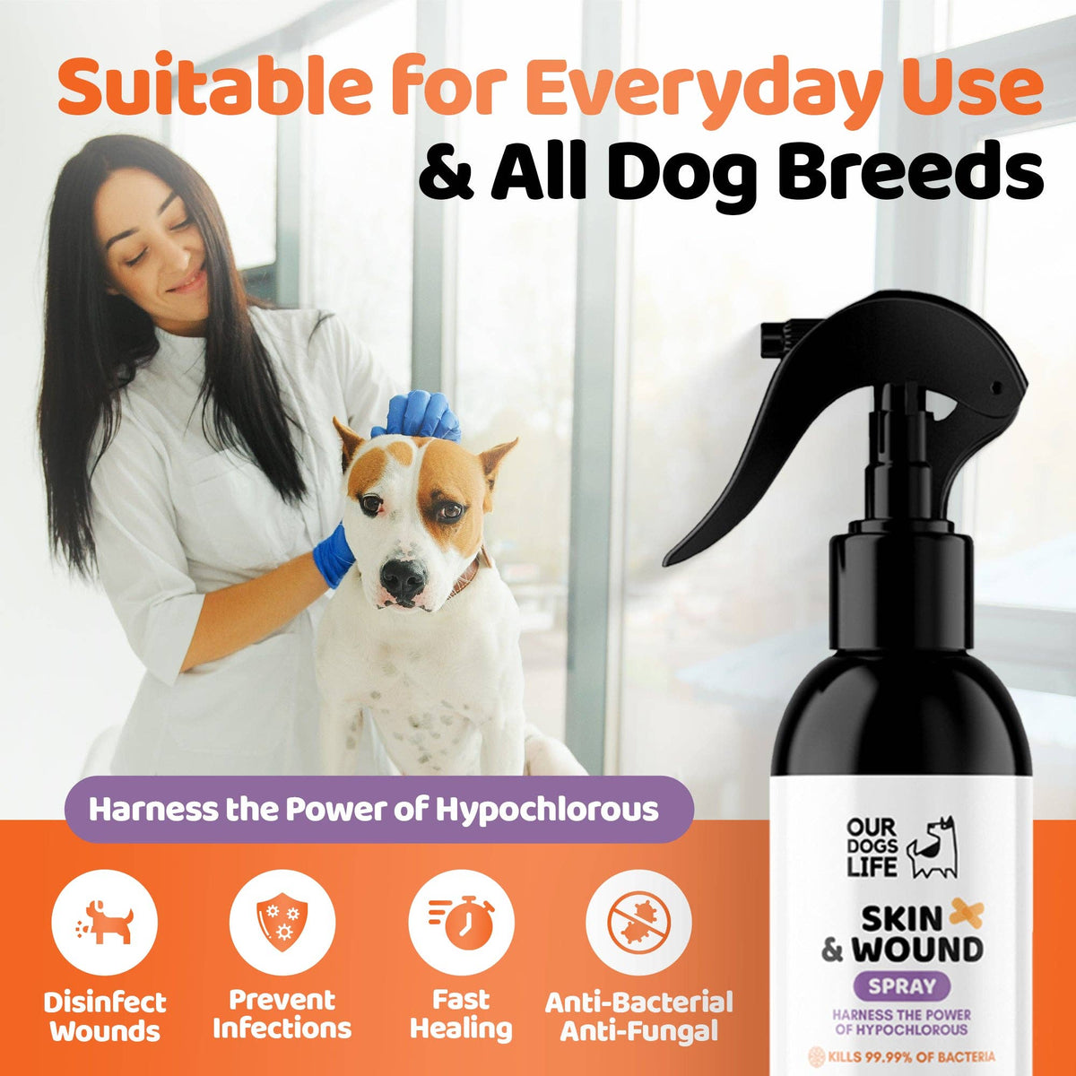 OURPETSLIFE ANTYSEPTYCZNY SPRAY DLA PSÓW