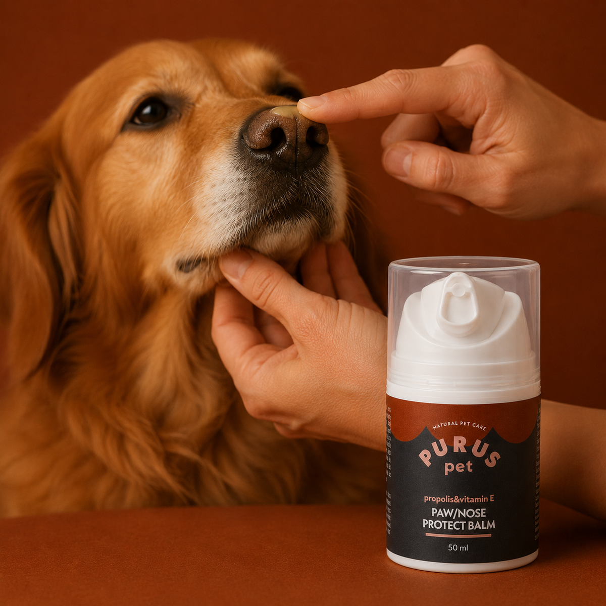 PURUS PET BALSAM DO ŁAP I NOSA DLA PSA – NAWILŻAJĄCA I OCHRONNA PIELĘGNACJA 50 ML