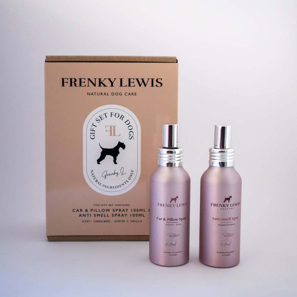 FRENKY LEWIS SPRAY DO SAMOCHODU I PODUSZEK PRZECIW ZAPACHOM – SANDAŁOWIEC, JAŚMIN I WANILIA