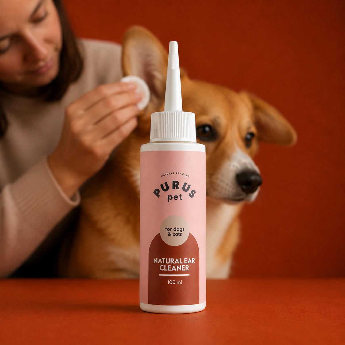 PURUS PET PŁYN DO CZYSZCZENIA USZU DLA PSÓW I KOTÓW – DELIKATNA PIELĘGNACJA USZU 100 ML