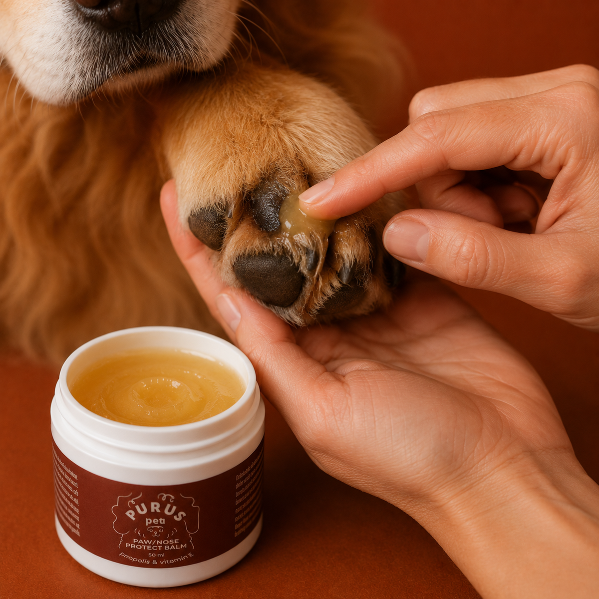 PURUS PET BALSAM DO ŁAP I NOSA DLA PSA – NAWILŻAJĄCA I OCHRONNA PIELĘGNACJA 50 ML