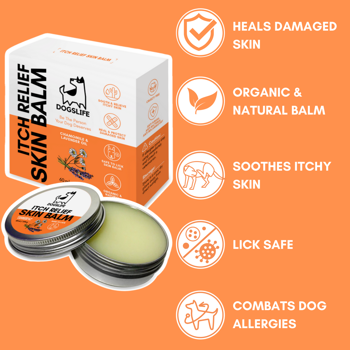 OURPETSLIFE BALSAM ŁAGODZĄCY SWĘDZENIE DLA PSÓW