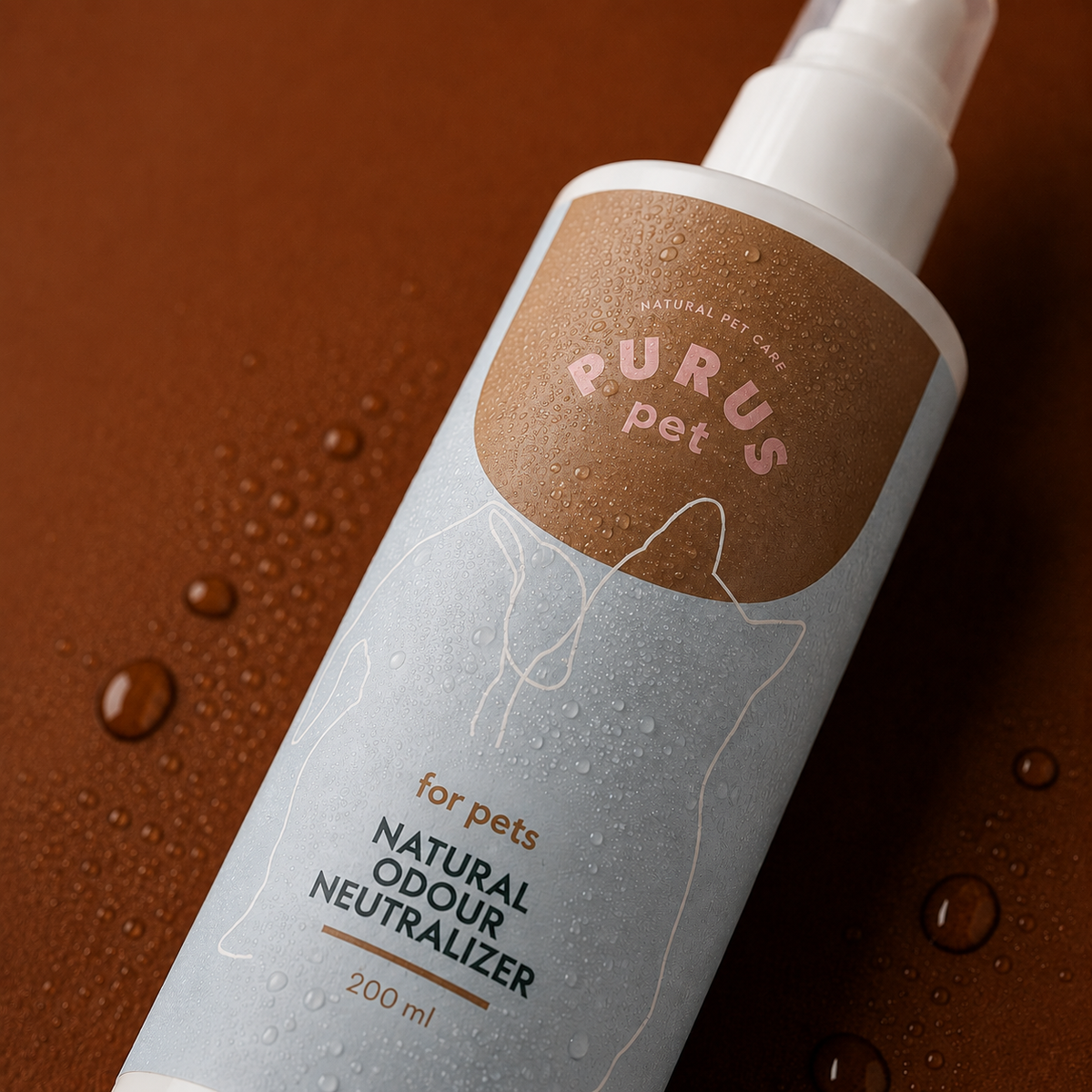 PURUS PET SPRAY NEUTRALIZUJĄCY ZAPACHY – DEZODORANT DLA ZWIERZĄT 200 ML