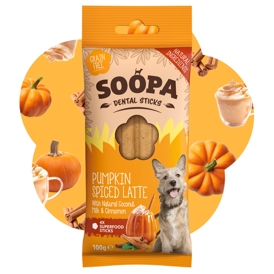 SOOPA DENTAL STICK PRZYSMAK DLA PSA PUMPKIN SPICED LATTE 100G
