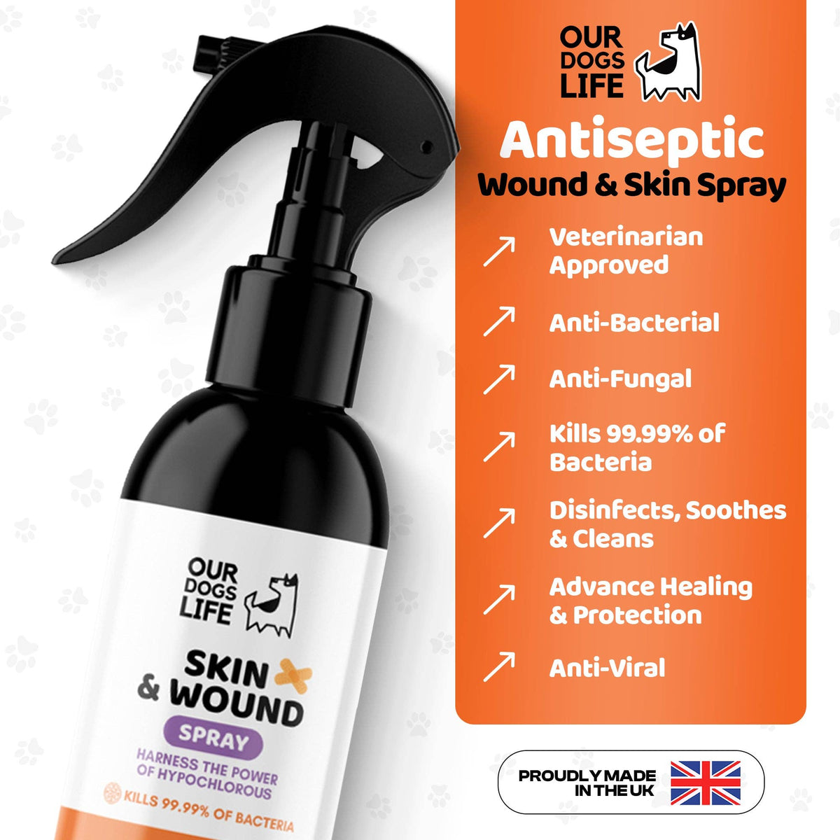 OURPETSLIFE ANTYSEPTYCZNY SPRAY DLA PSÓW