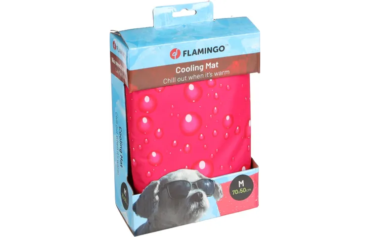 FLAMINGO CHŁODZĄCA MATA DLA PSA FUCHSIA M 70X50CM