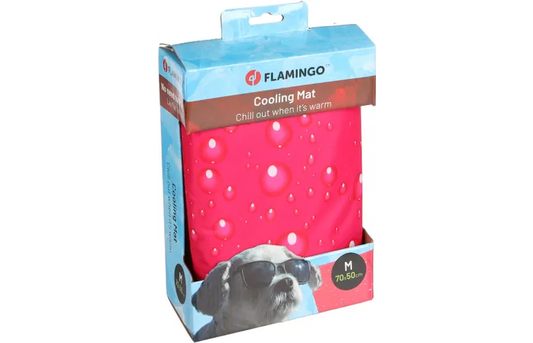FLAMINGO CHŁODZĄCA MATA DLA PSA FUCHSIA M 70X50CM