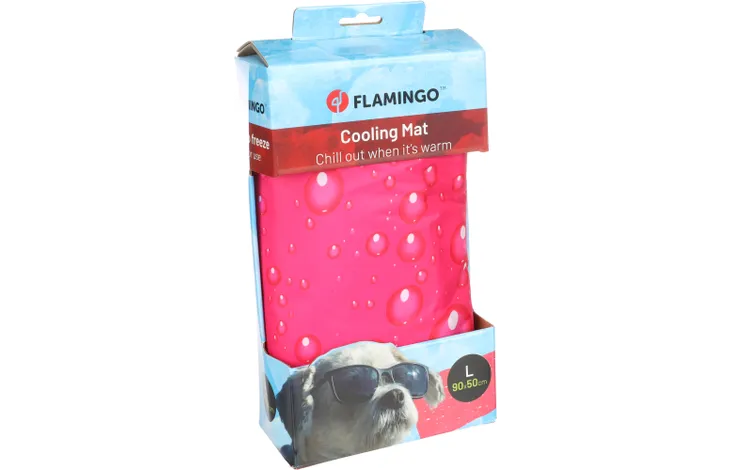 FLAMINGO CHŁODZĄCA MATA DLA PSA FUCHSIA L 90X50CM