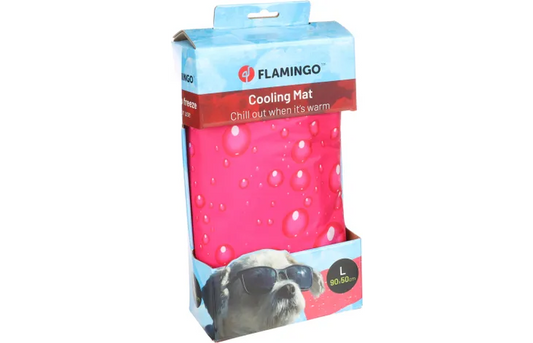FLAMINGO CHŁODZĄCA MATA DLA PSA FUCHSIA L 90X50CM