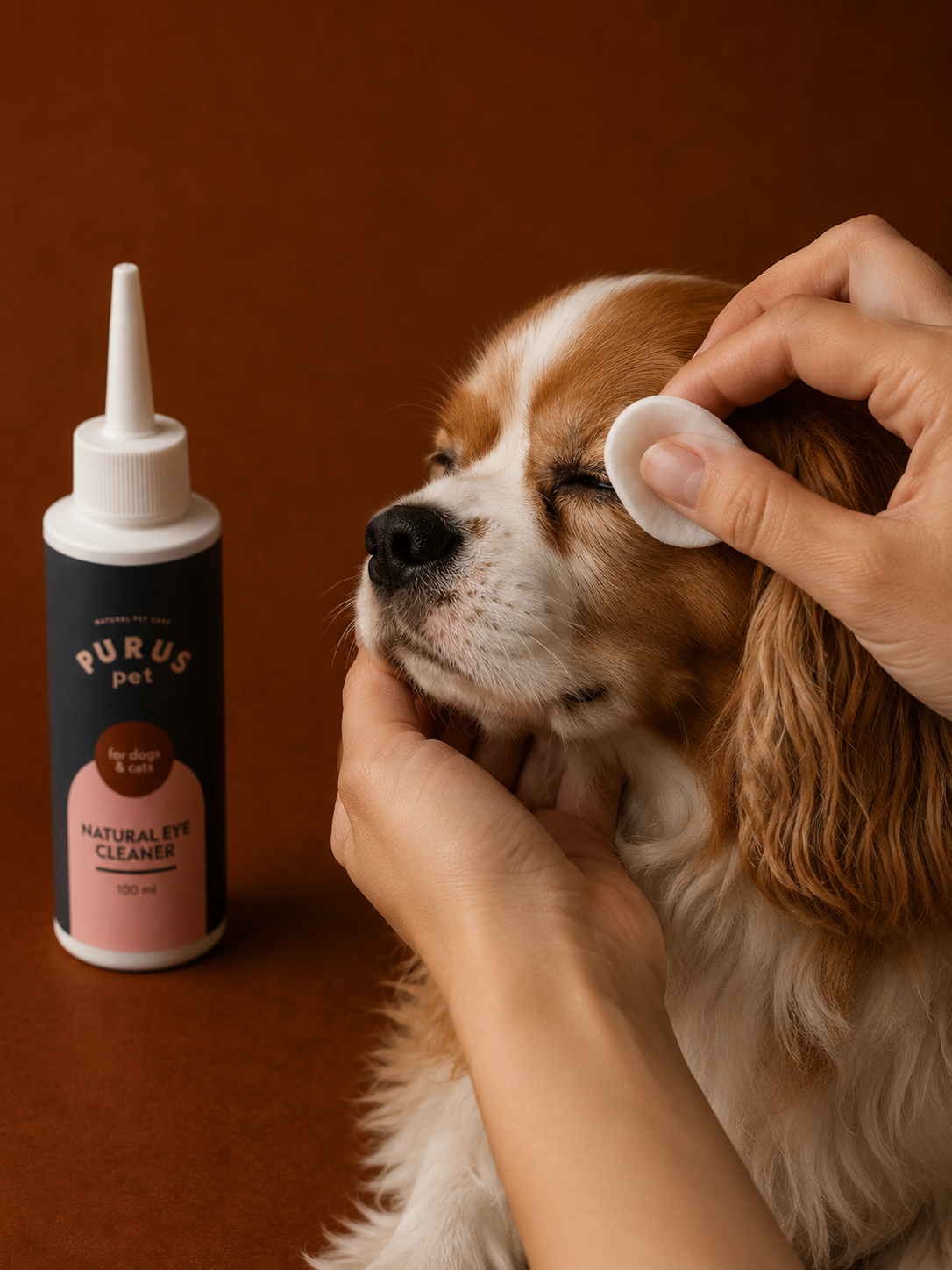 PURUS PET PŁYN DO CZYSZCZENIA OCZU DLA PSÓW I KOTÓW – DELIKATNA PIELĘGNACJA OCZU 100 ML