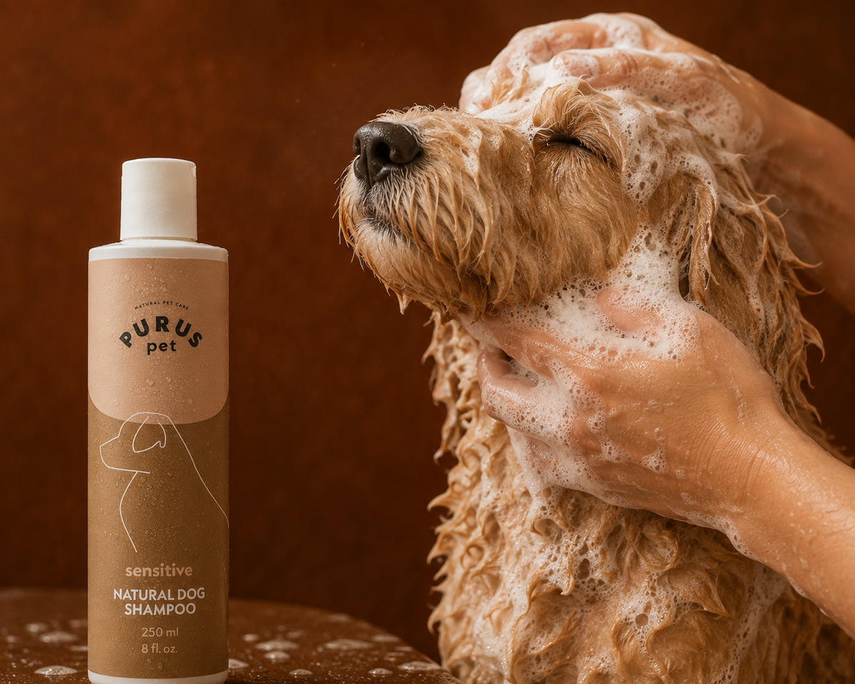 PURUS PET SZAMPON DLA PSÓW DO SKÓRY WRAŻLIWEJ – DELIKATNA PIELĘGNACJA SKÓRY I SIERŚCI 250 ML