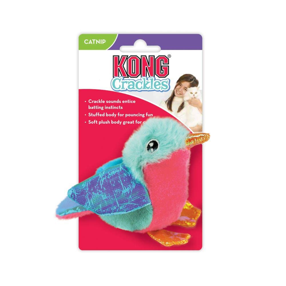 KONG CRCL41E CAT CRACKLES TWEETZ BIRD