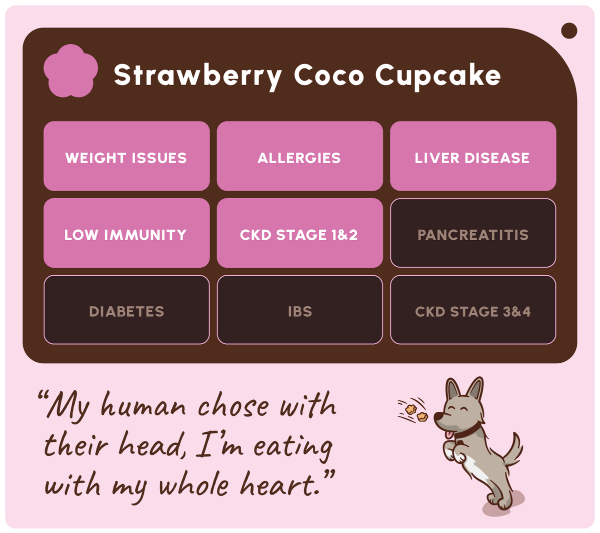 SOOPA HEALTHY BITES PRZYSMAK DLA PSA STRAWBERRY COCO CREAM CUPCAKE 50G