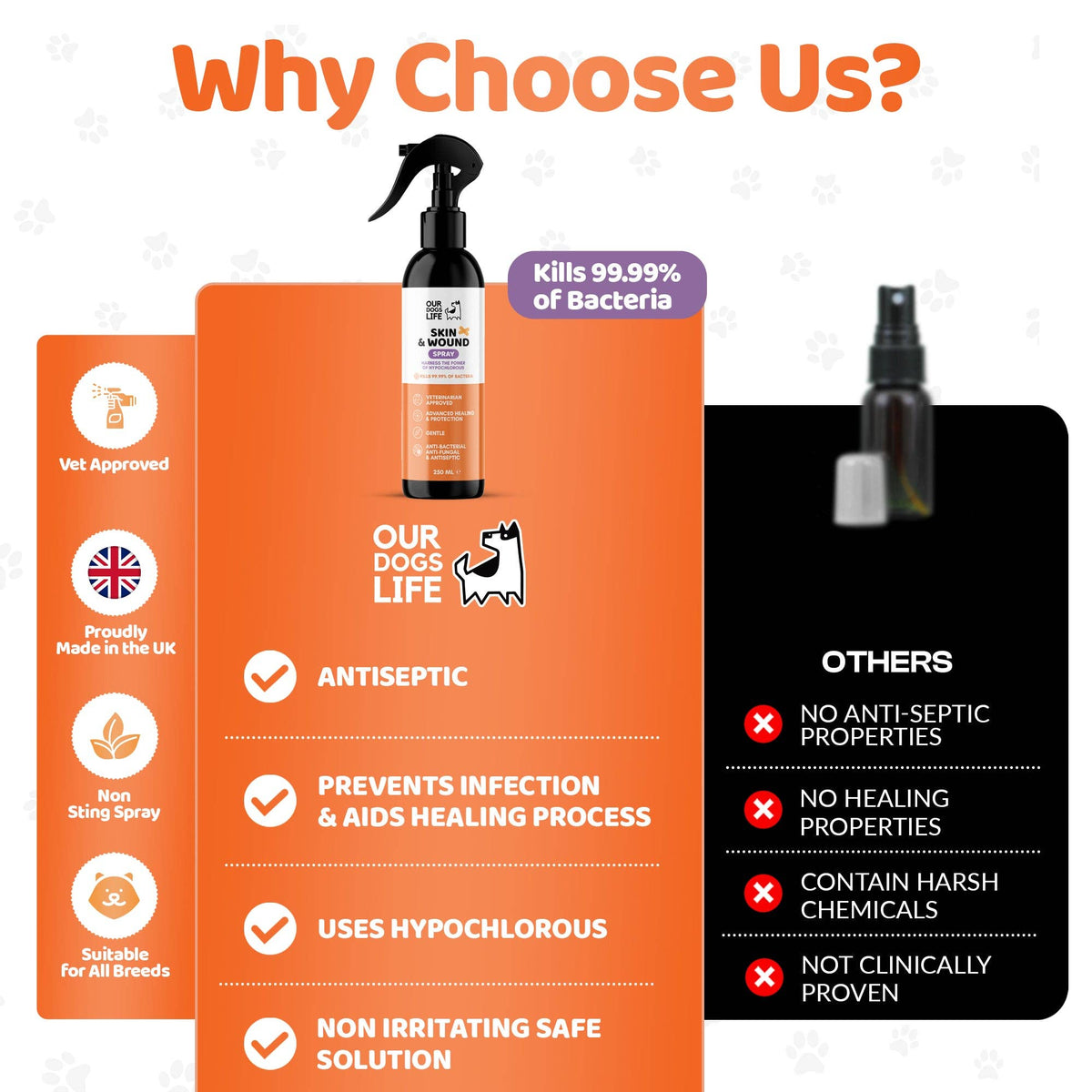OURPETSLIFE ANTYSEPTYCZNY SPRAY DLA PSÓW