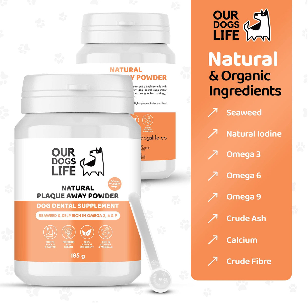 OURPETSLIFE PREPARAT DO USUWANIA PŁYTKI NAZĘBNEJ DLA PSÓW 500 G