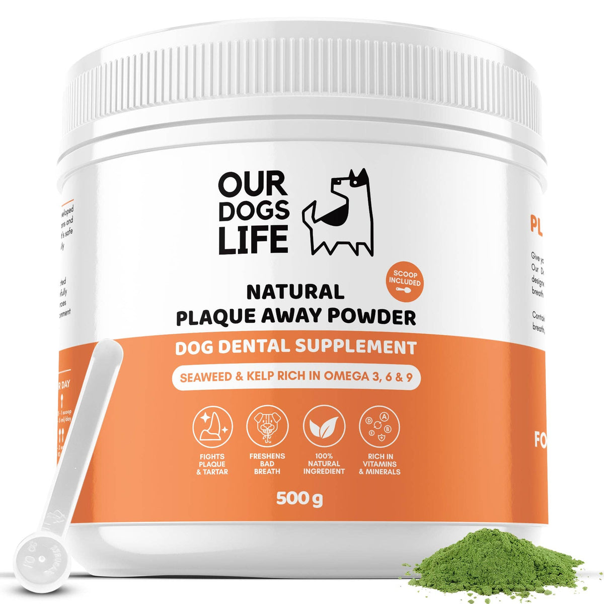 OURPETSLIFE PREPARAT DO USUWANIA PŁYTKI NAZĘBNEJ DLA PSÓW 500 G