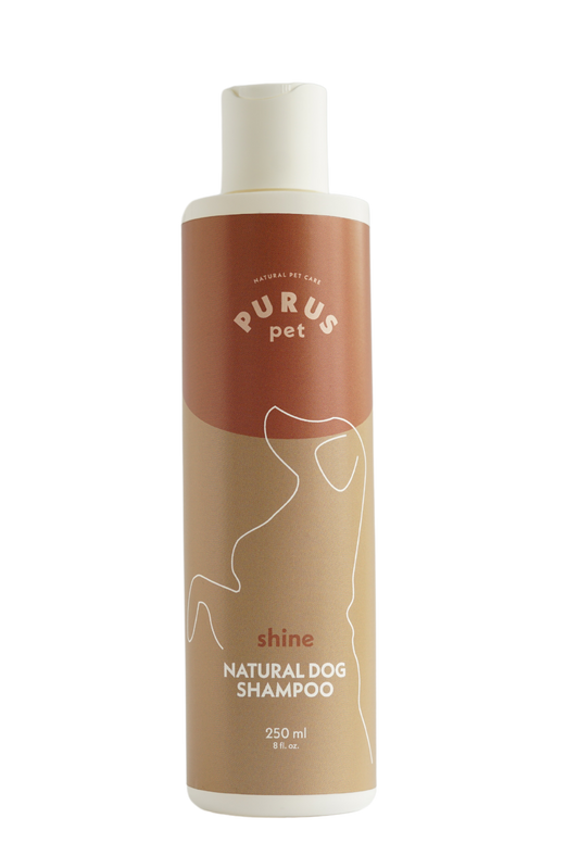 PURUS PET SZAMPON SHINE DLA PSÓW – ODŻYWCZA PIELĘGNACJA I LŚNIĄCA SIERŚĆ 250 ML