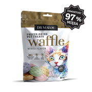 DR MALOU WAFFLE LIOFILIZOWANE DLA KOTA Z MIĘSA KURCZAKA MIX SMAKÓW 60G