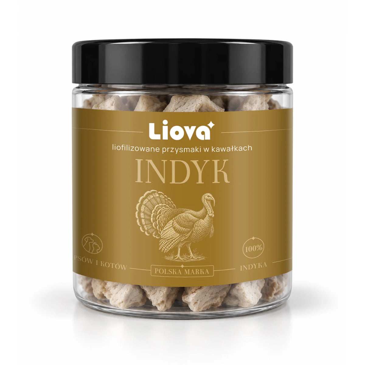 LIOVA LIOFILIZOWANE KAWAŁKI INDYK DLA PSA I KOTA 40G