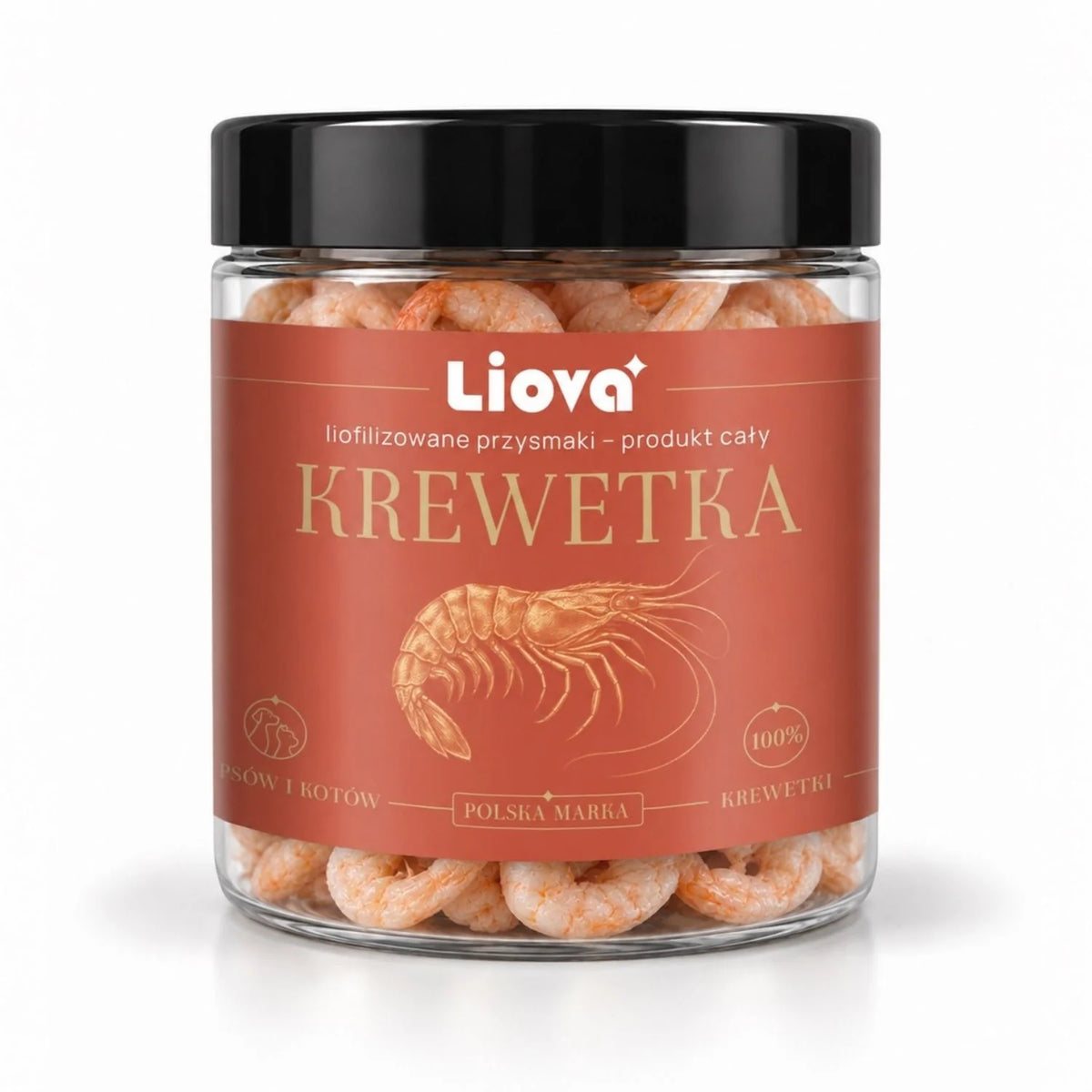 LIOVA LIOFILIZOWANA CAŁA KREWETKA DLA PSA I KOTA 40G