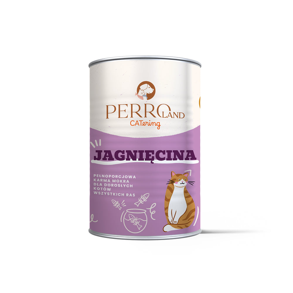PERRO CATERING MOKRA KARMA DLA KOTA JAGNIĘCINA 400G