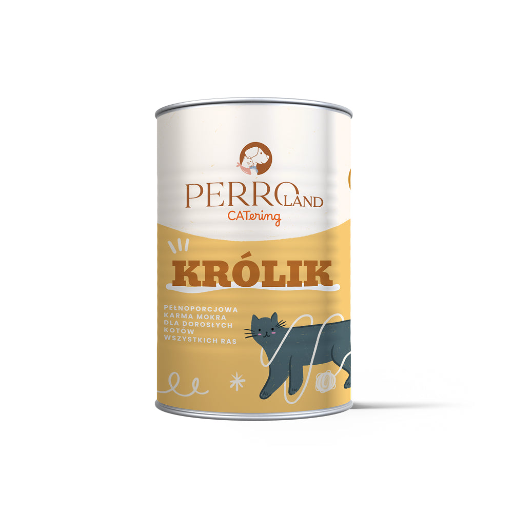 PERRO CATERING MOKRA KARMA DLA KOTA KRÓLIK 400G