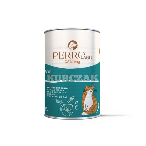 PERRO CATERING MOKRA KARMA DLA KOTA KURCZAK 400G