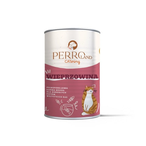 PERRO CATERING MOKRA KARMA DLA KOTA WIEPRZOWINA 400G