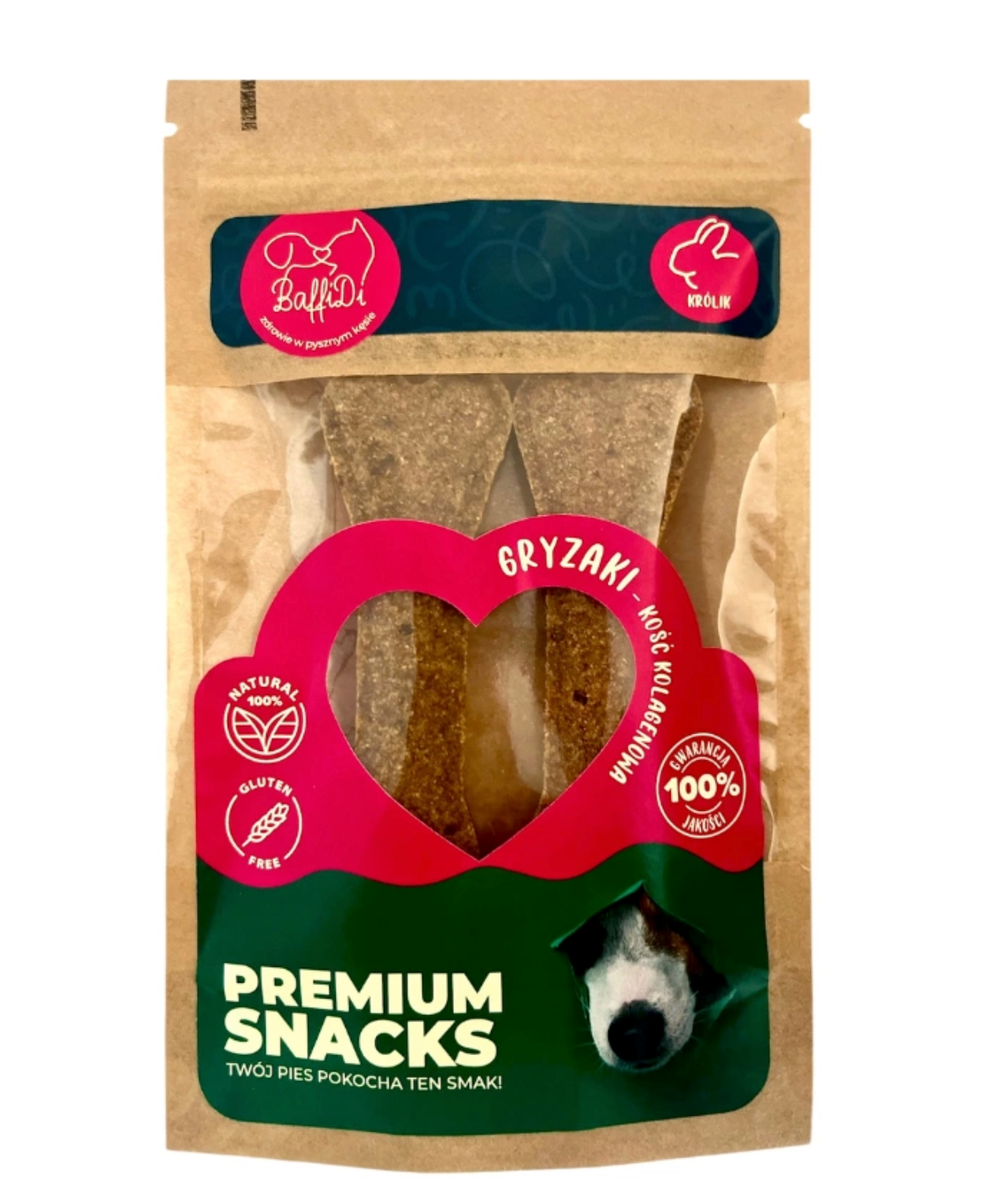 BAFFIDI KOLAGENOWY GRYZAK DLA PSA DENTYSTYCZNY KRÓLIK 2SZT