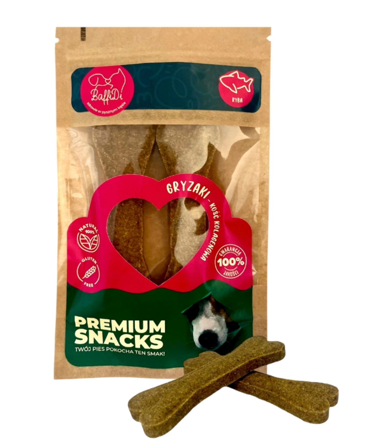 BAFFIDI KOLAGENOWY GRYZAK DLA PSA DENTYSTYCZNY RYBY 2SZT