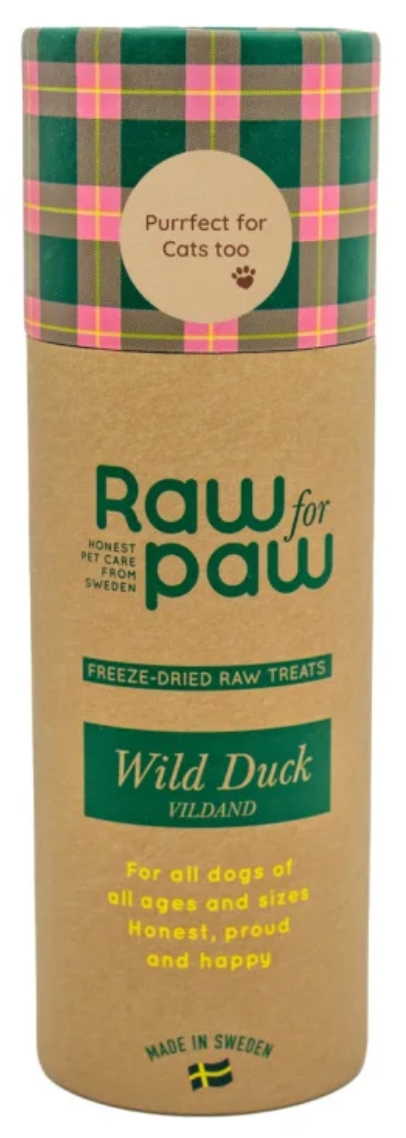 RAW FOR PAW WILD DUCK - DZIKA KACZKA LIOFILIZOWANE PRZYSMAKI (45G)