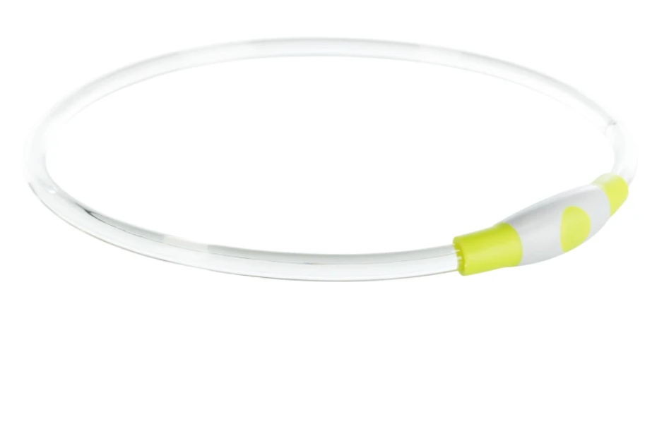 TRIXIE OBRĘCZ PODŚWIETLANA USB S-M ZIELONA