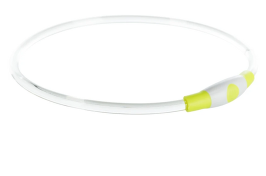 TRIXIE OBRĘCZ PODŚWIETLANA USB L/XL ZIELONA