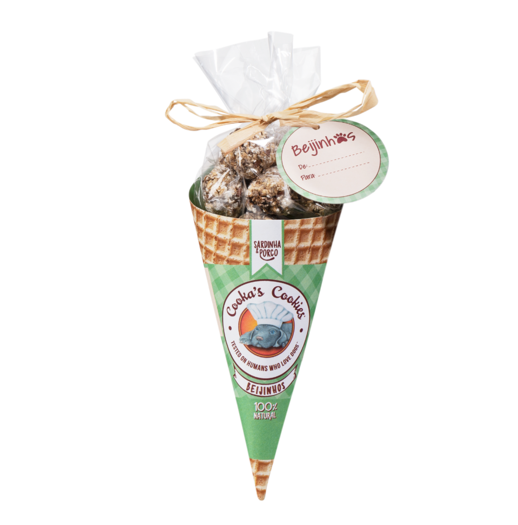 COOKAS COOKIES PRZYSMAKI DLA PSA LITTLE SARDINE AND PORK KISSES Z SARDYNKI I WIEPRZOWINY 50G