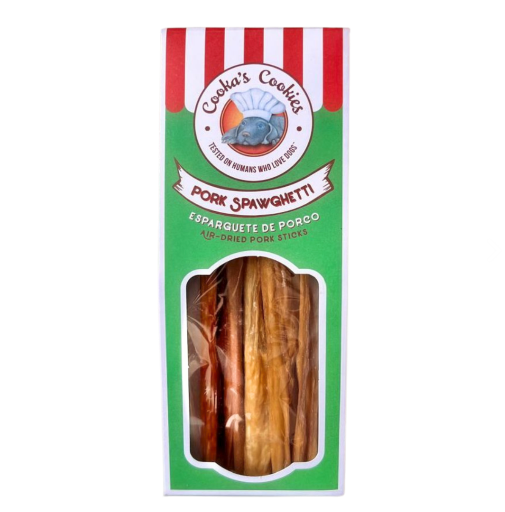 COOKAS COOKIES PRZYSMAKI DLA PSA PORK SPAWGHETTI SUSZONE JELITA WIEPRZOWE 60G