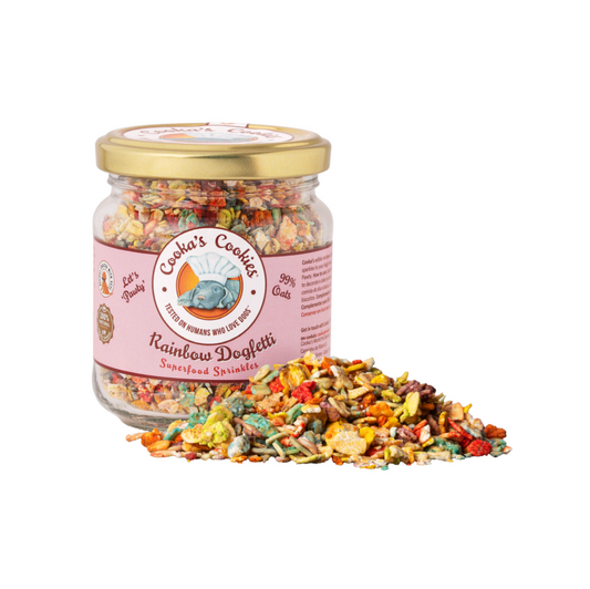 COOKAS COOKIES TOPER RAINBOW DOGFETTI SUPERFOODS 90G