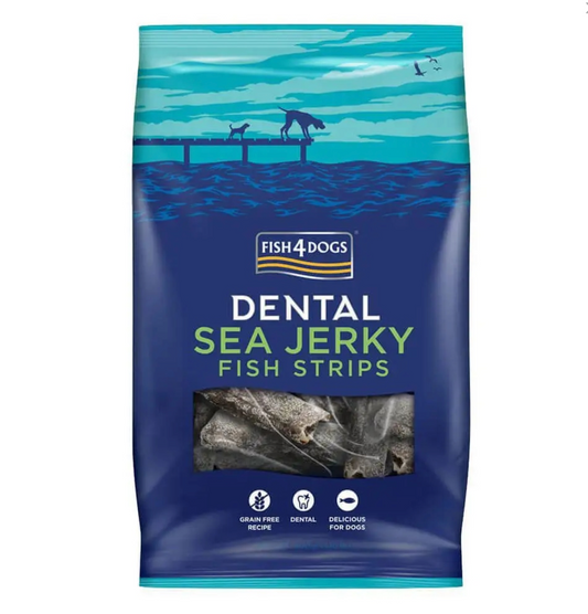 FISH4DOGS DENTAL SEA JERKY PRZYSMAKI DLA PSA FISH SKINNY STRIPS 500G