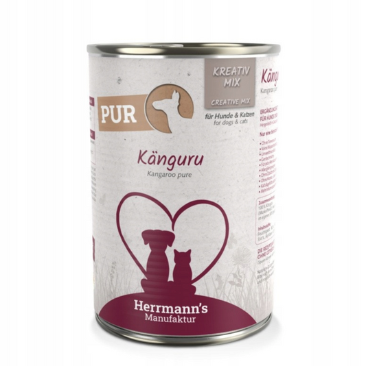 HERRMANN'S MANUFAKTUR MOKRA KARMA DLA PSA MOKRA KARMA DLA KOTA KANGAROO KANGUR 400G
