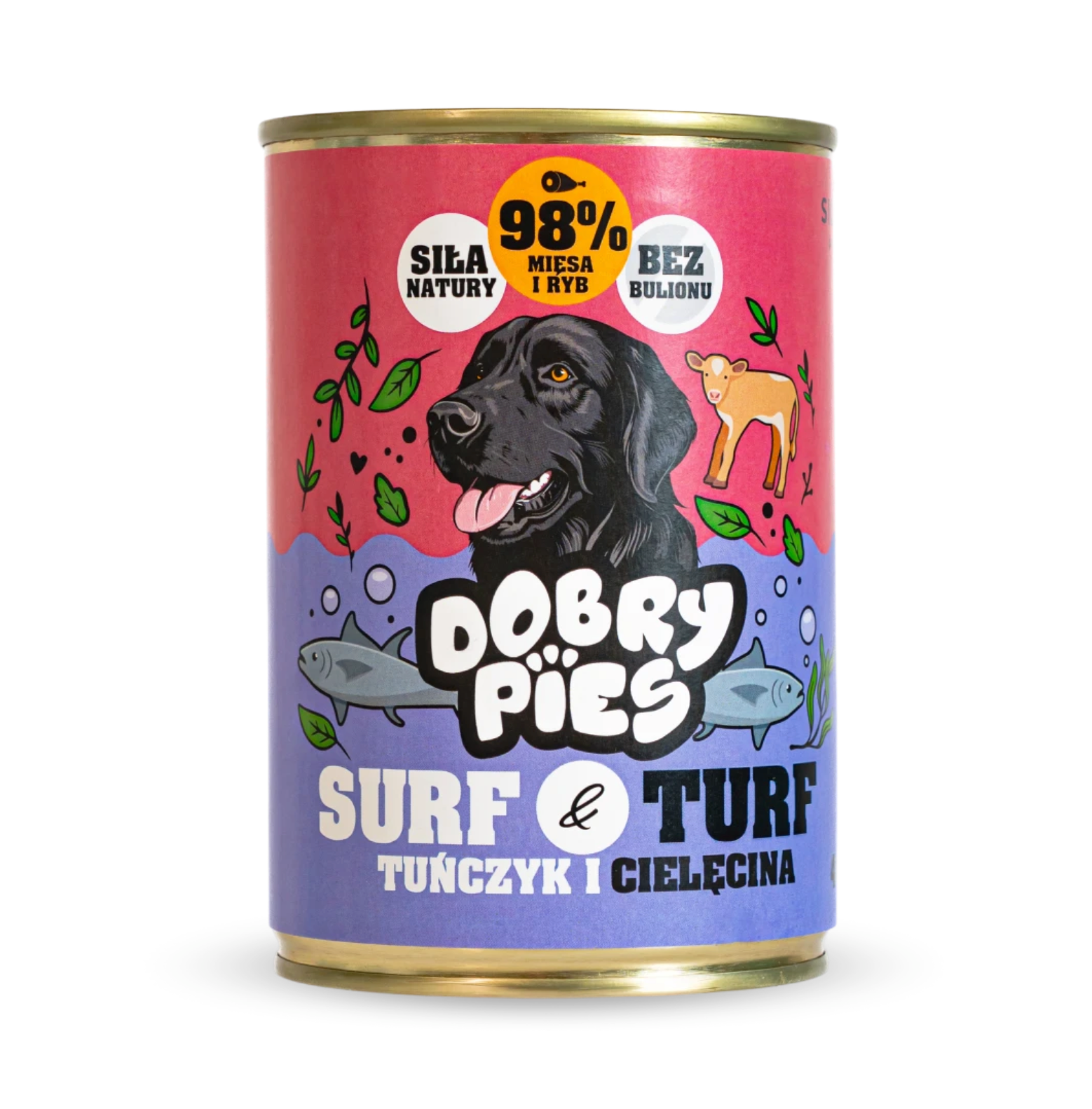 DOBRY PIES SURF TURF MOKRA KARMA DLA PSA TUŃCZYK I CIELĘCINA 400G