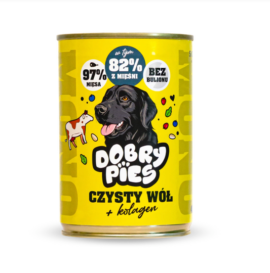 DOBRY PIES MONO MOKRA KARMA DLA PSA CZYSTY WÓŁ 400g