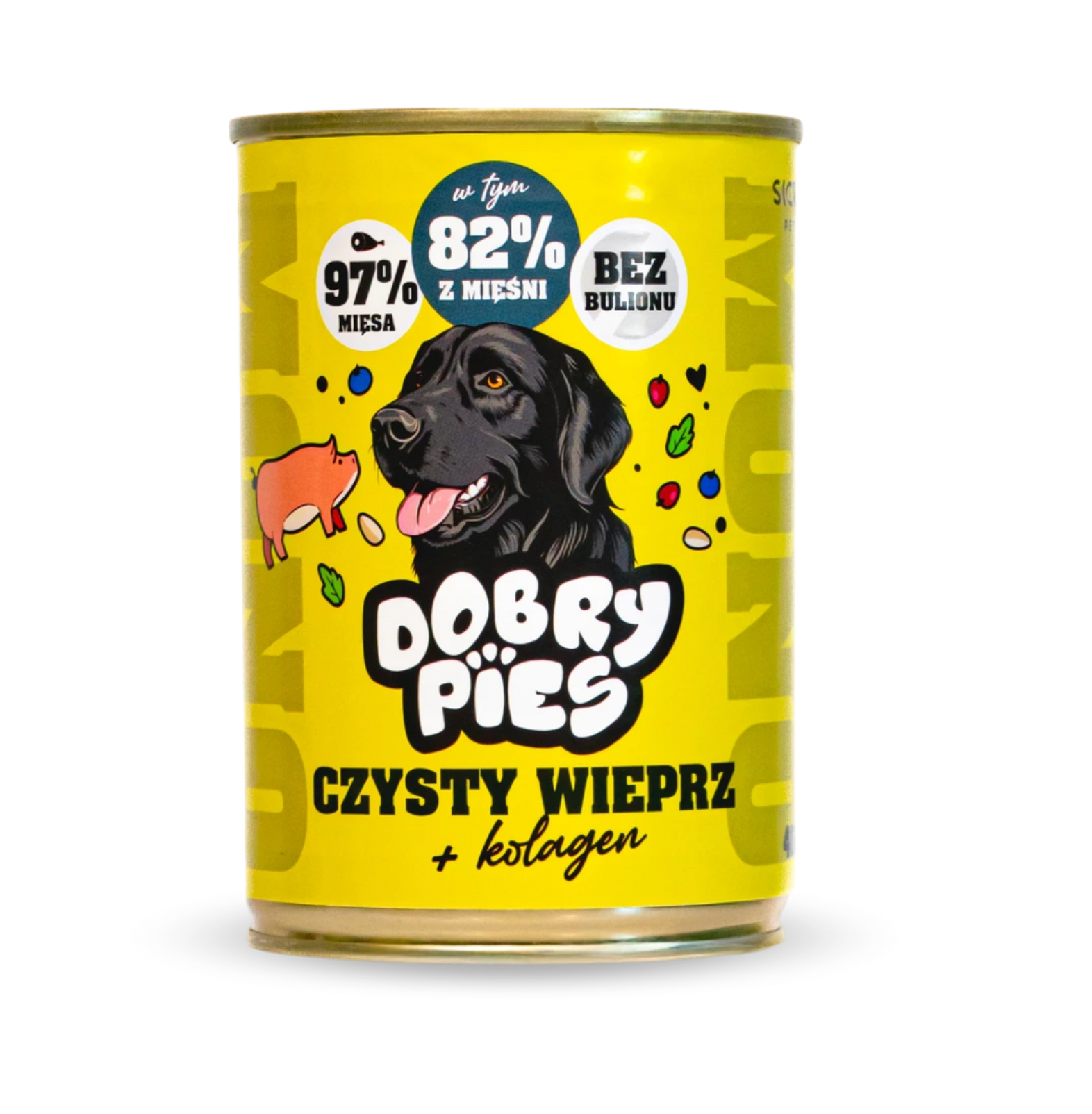 DOBRY PIES MONO MOKRA KARMA DLA PSA CZYSTY WIEPRZ 400g