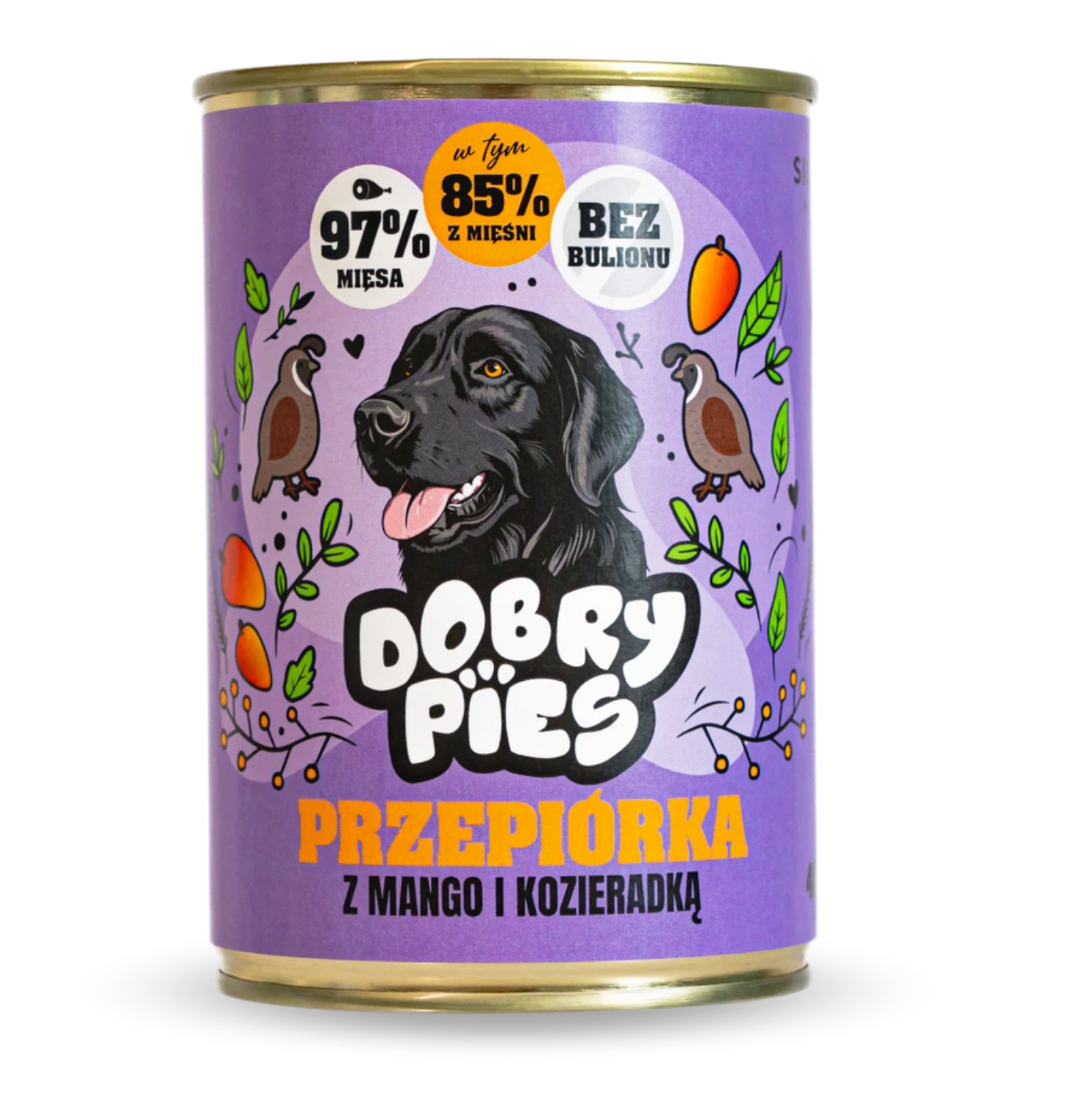 DOBRY PIES MOKRA KARMA DLA PSA PRZEPIÓRKA, INDYK, MANGO, KOZIERADKA 400G