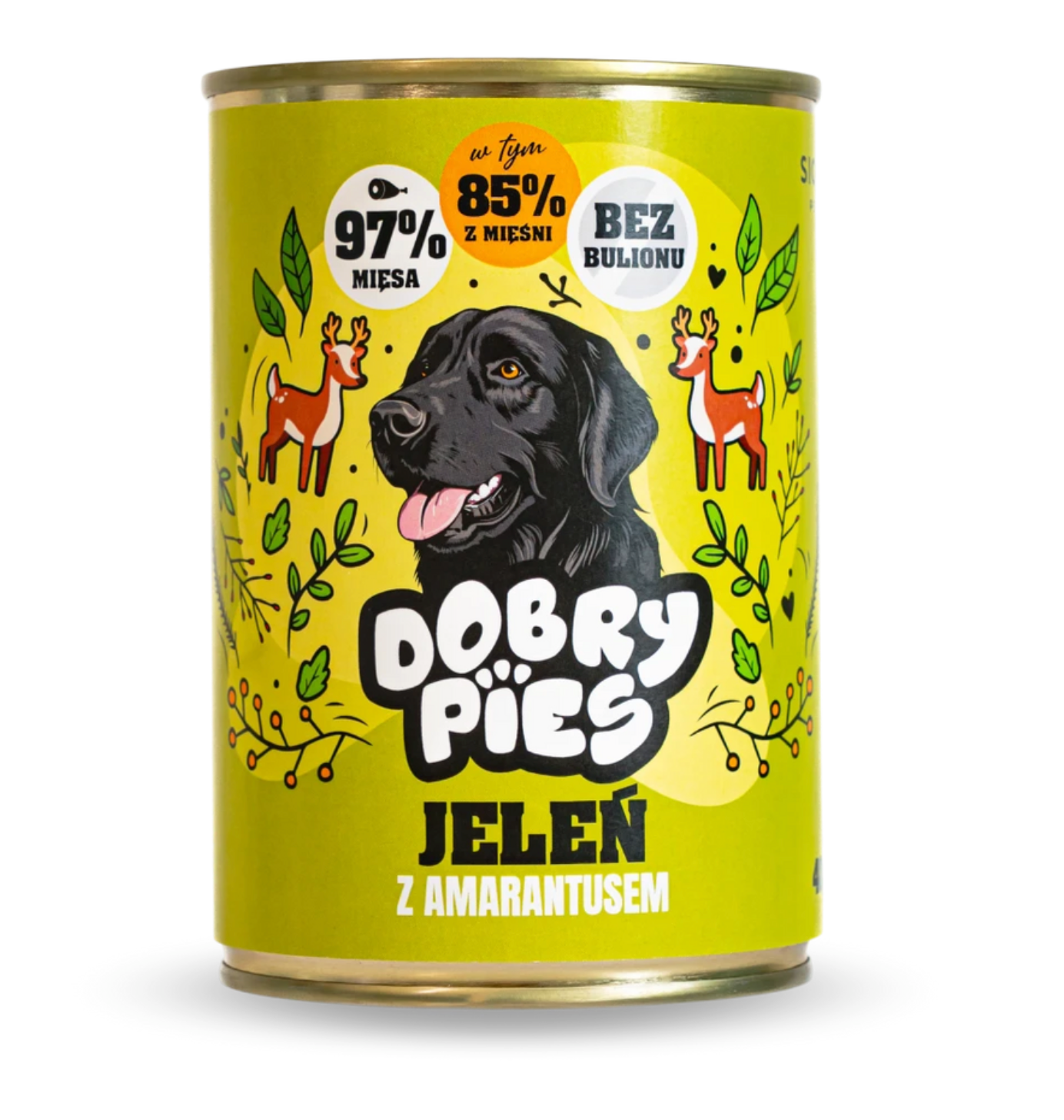 DOBRY PIES MOKRA KARMA DLA PSA JELEŃ, WIEPRZOWINA, AMARANTUS 400G