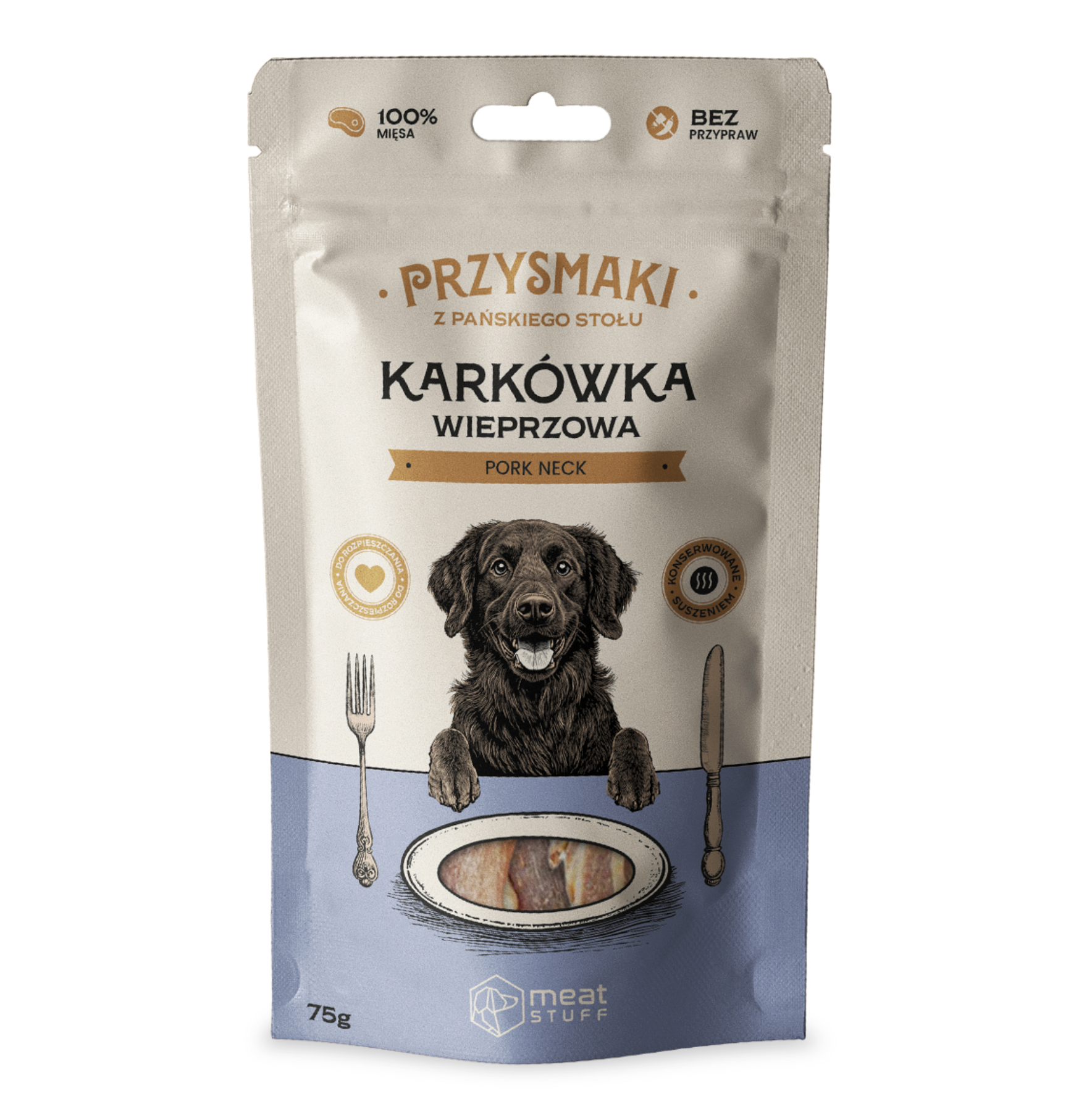 MEATSTUFF PRZYSMAKI Z PAŃSKIEGO STOŁU - KARKÓWKA WIEPRZOWA DOYPACK 75 G
