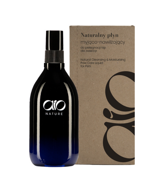 AIO NATURALNY PŁYN MYJĄCO-NAWILŻAJĄCY DO PIELĘGNACJI ŁAP DLA ZWIERZĄT 150 ML