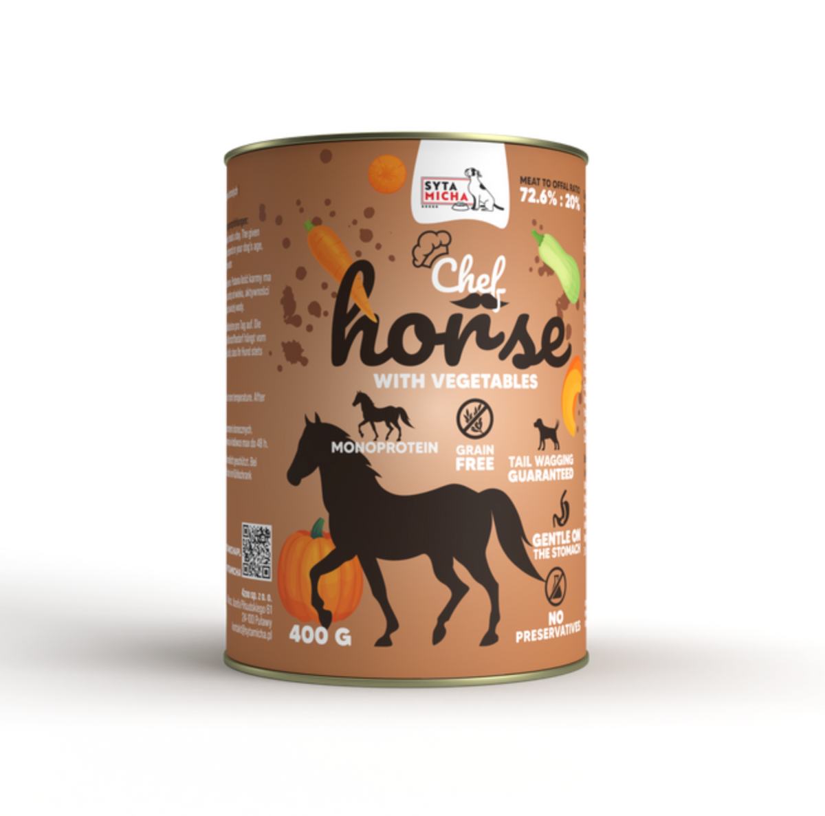 SYTA MICHA CHEF MOKRA KARMA DLA PSA KONINA Z WARZYWAMI 400G