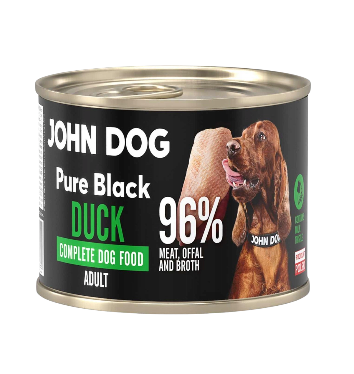 JOHN DOG PURE BLACK MOKRA KARMA DLA PSA KACZKA 200G