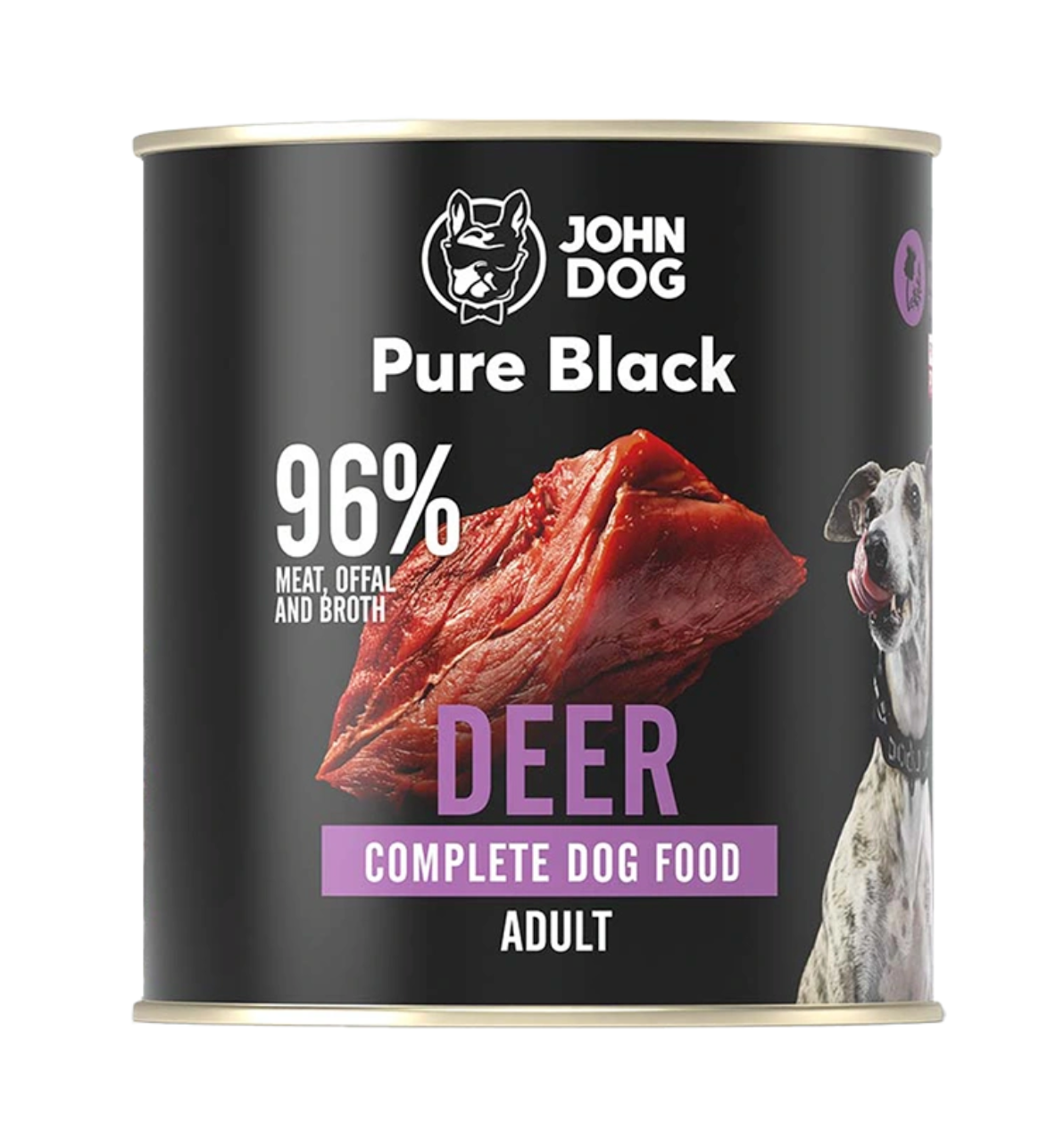JOHN DOG PURE BLACK MOKRA KARMA DLA PSA JELEŃ 800 G